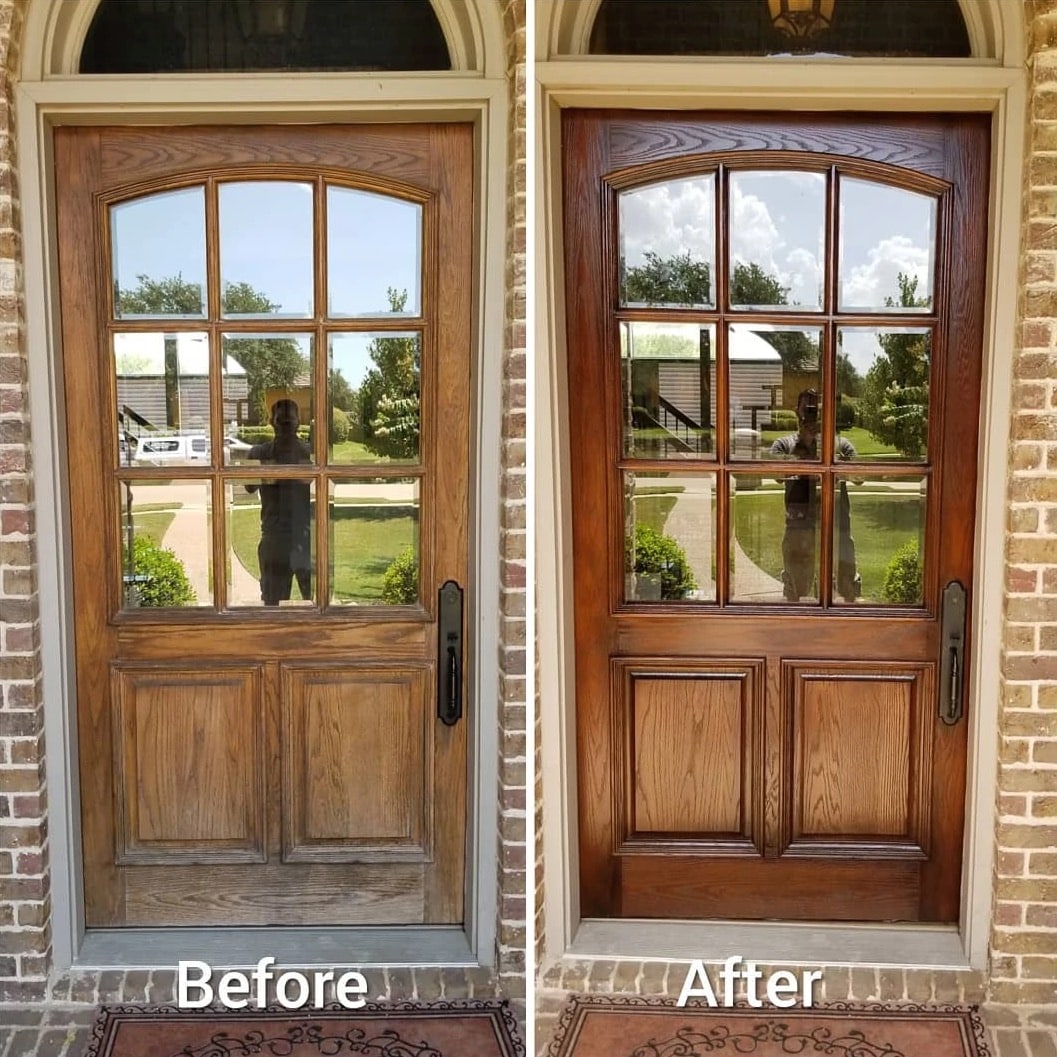 front door repair service by Sturdy Doors Refinishing