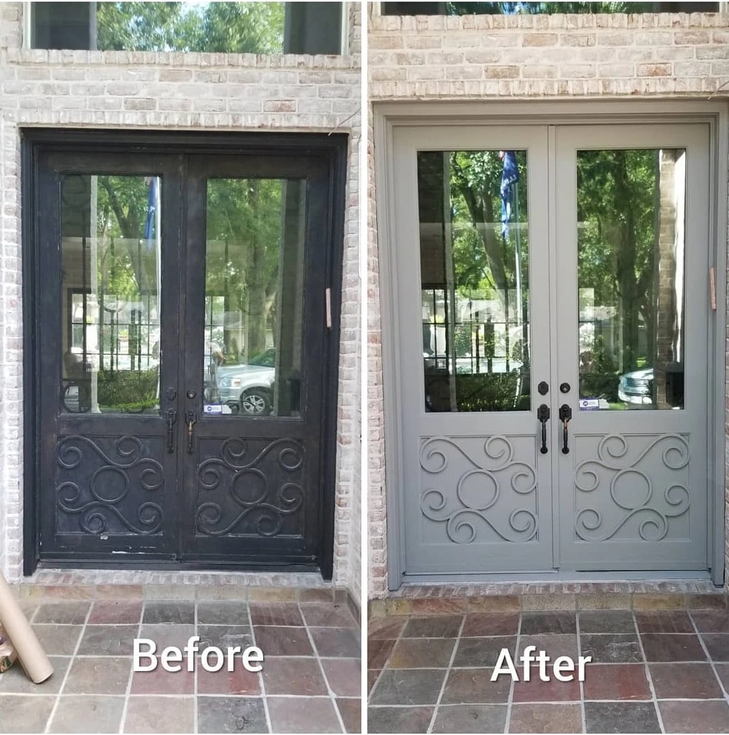 sturdy doors refinishing before after
