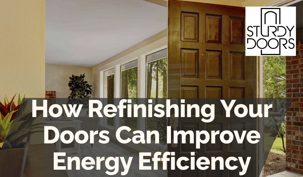 How Refinishing Your Doors Can Improve Energy Efficiency