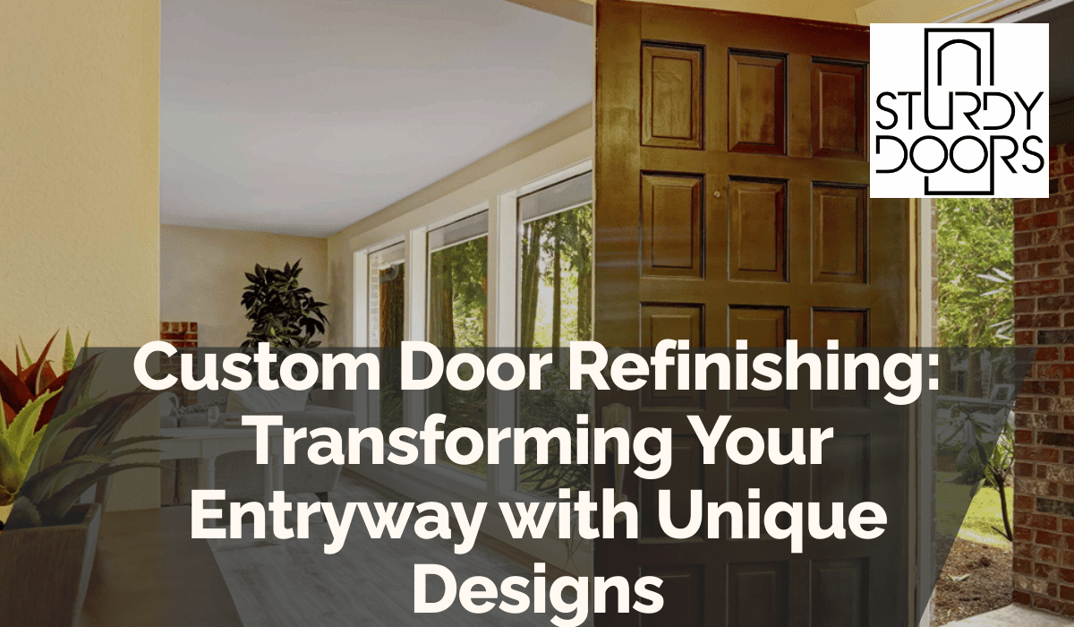Custom Door Refinishing: Transforming Your Entryway with Unique Designs