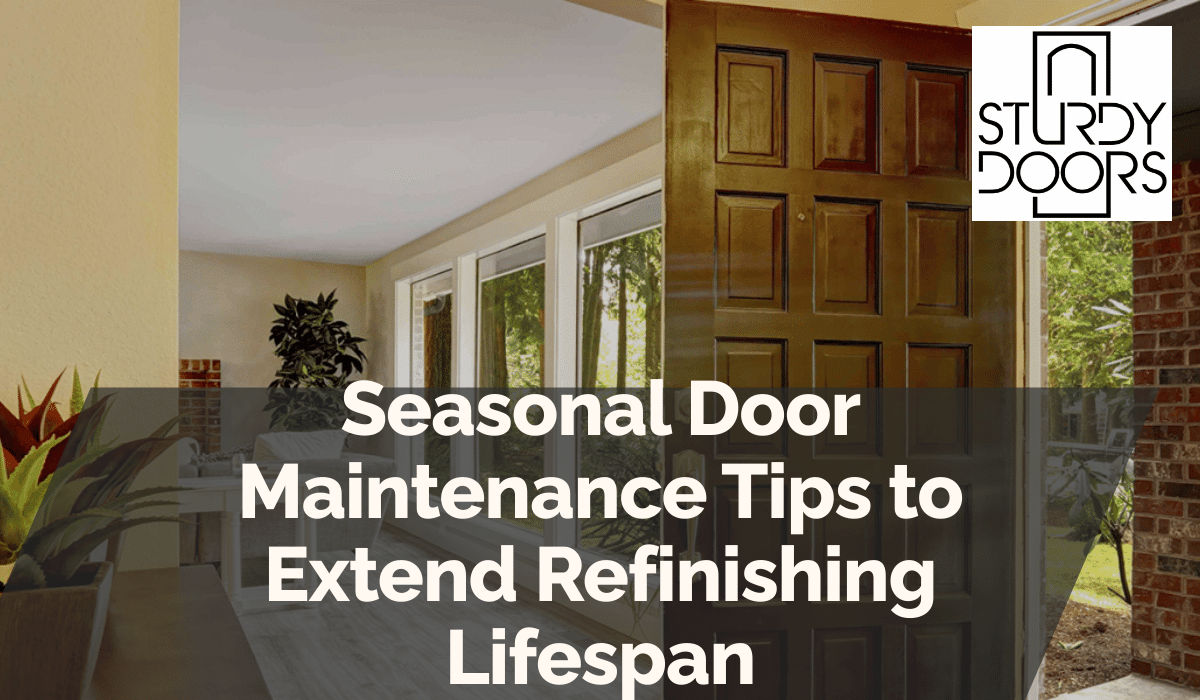 Seasonal Door Maintenance Tips to Extend Refinishing Lifespan
